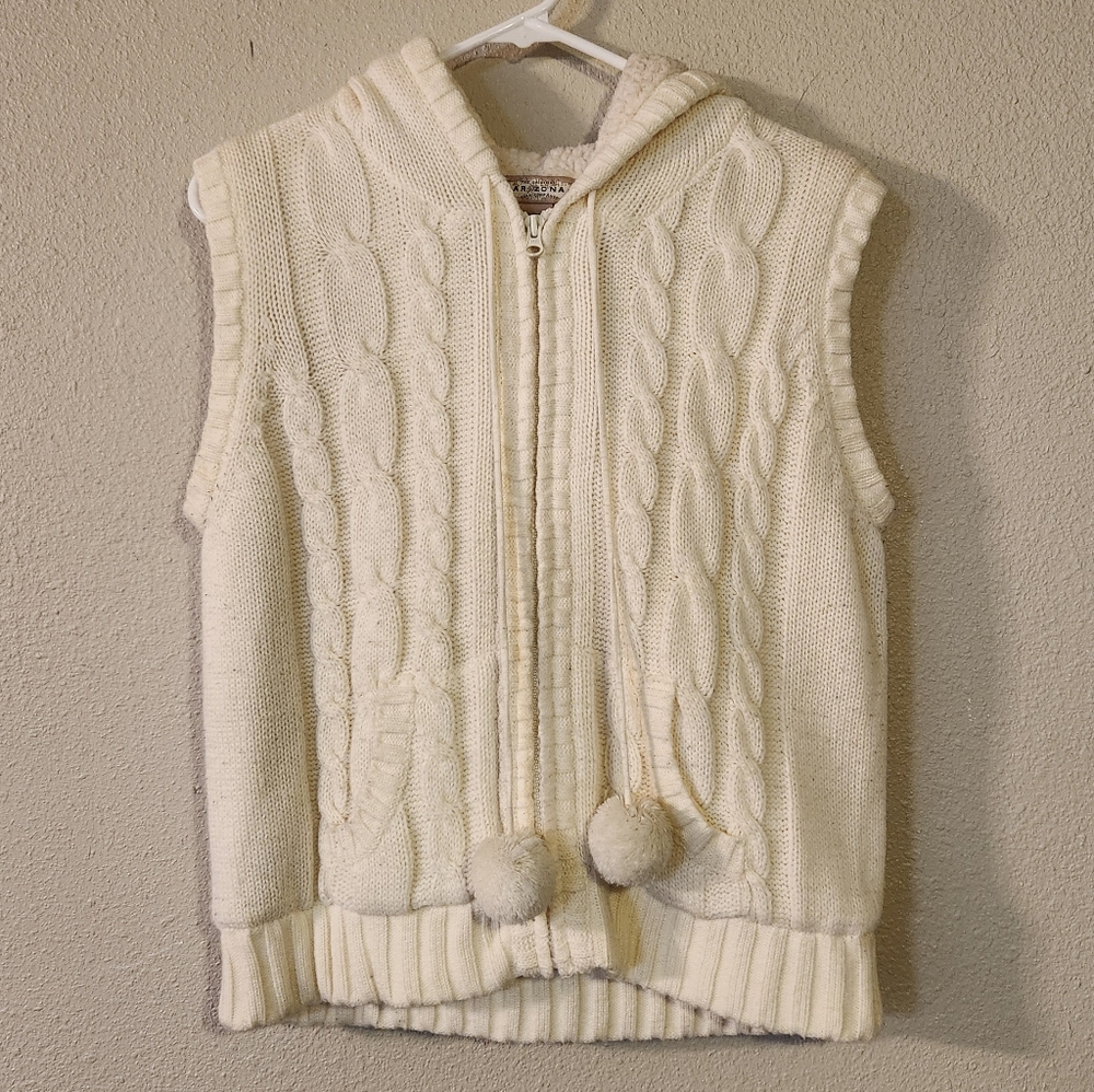 Arizona Jean Co. Sherpa Lined Hooded Vest Junior's Size XL